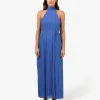 Forcast Shelly Chiffon Pleated Dress* Maxi Dresses|Maxi Dresses