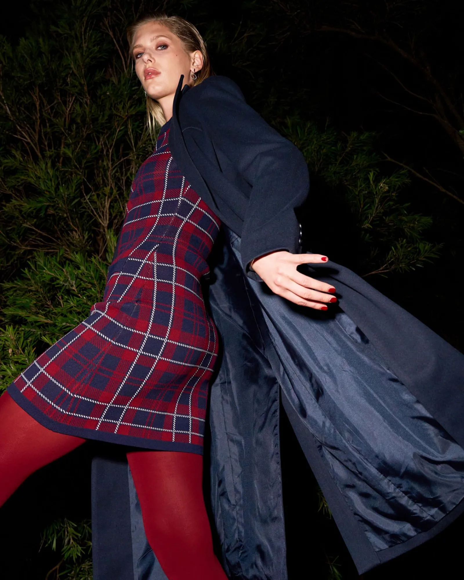 Forcast Siane Check Knit Dress* Mini Dresses|Mini Dresses