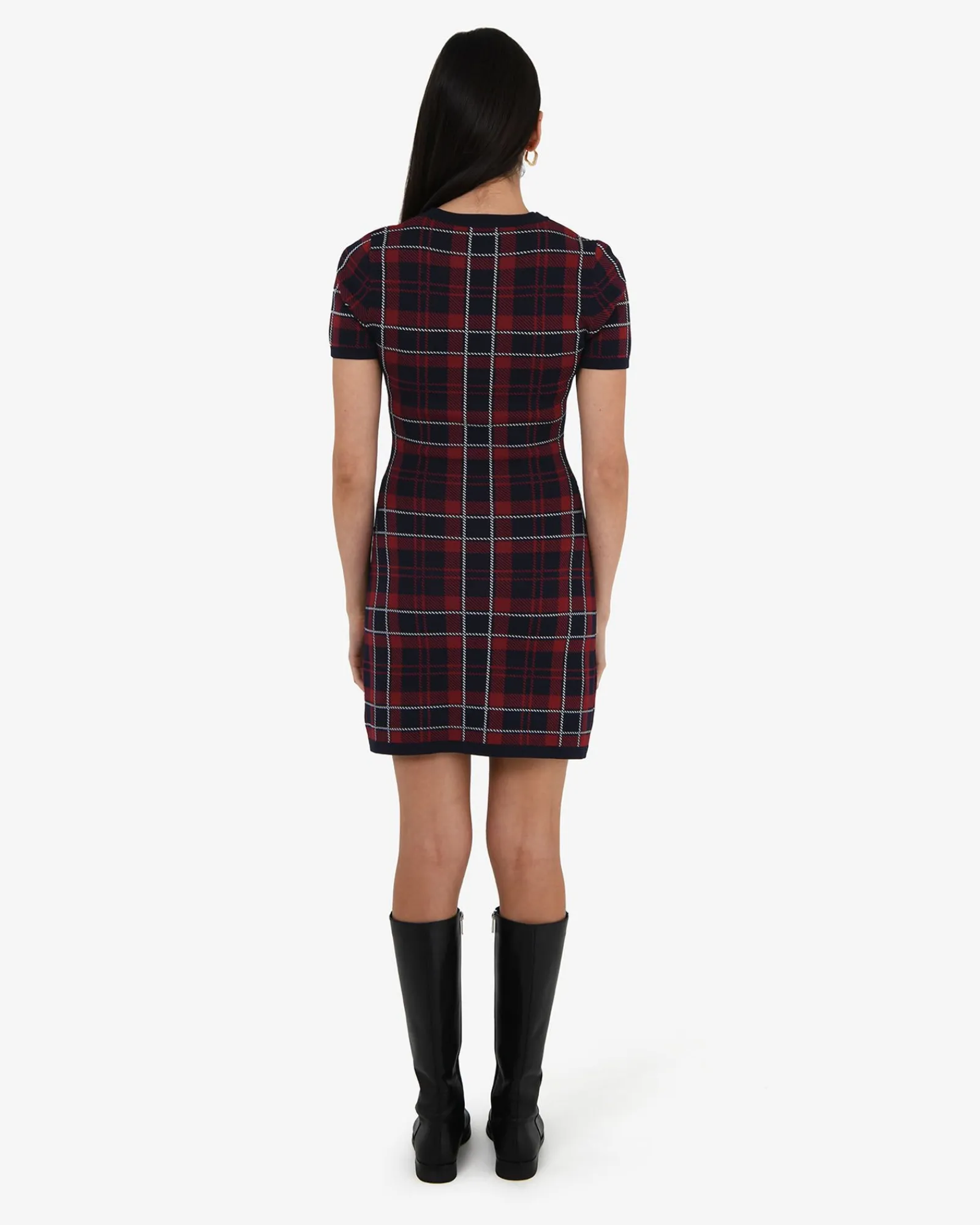Forcast Siane Check Knit Dress* Mini Dresses|Mini Dresses