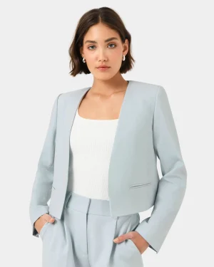 Forcast Sofia Cropped Blazer* T-Shirts & Tops|Long Sleeve Tops