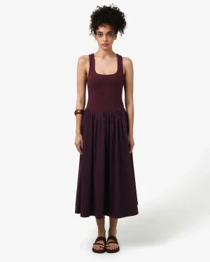 Forcast Soho Cotton & Knit Midi Dress* Conscious|Midi Dresses