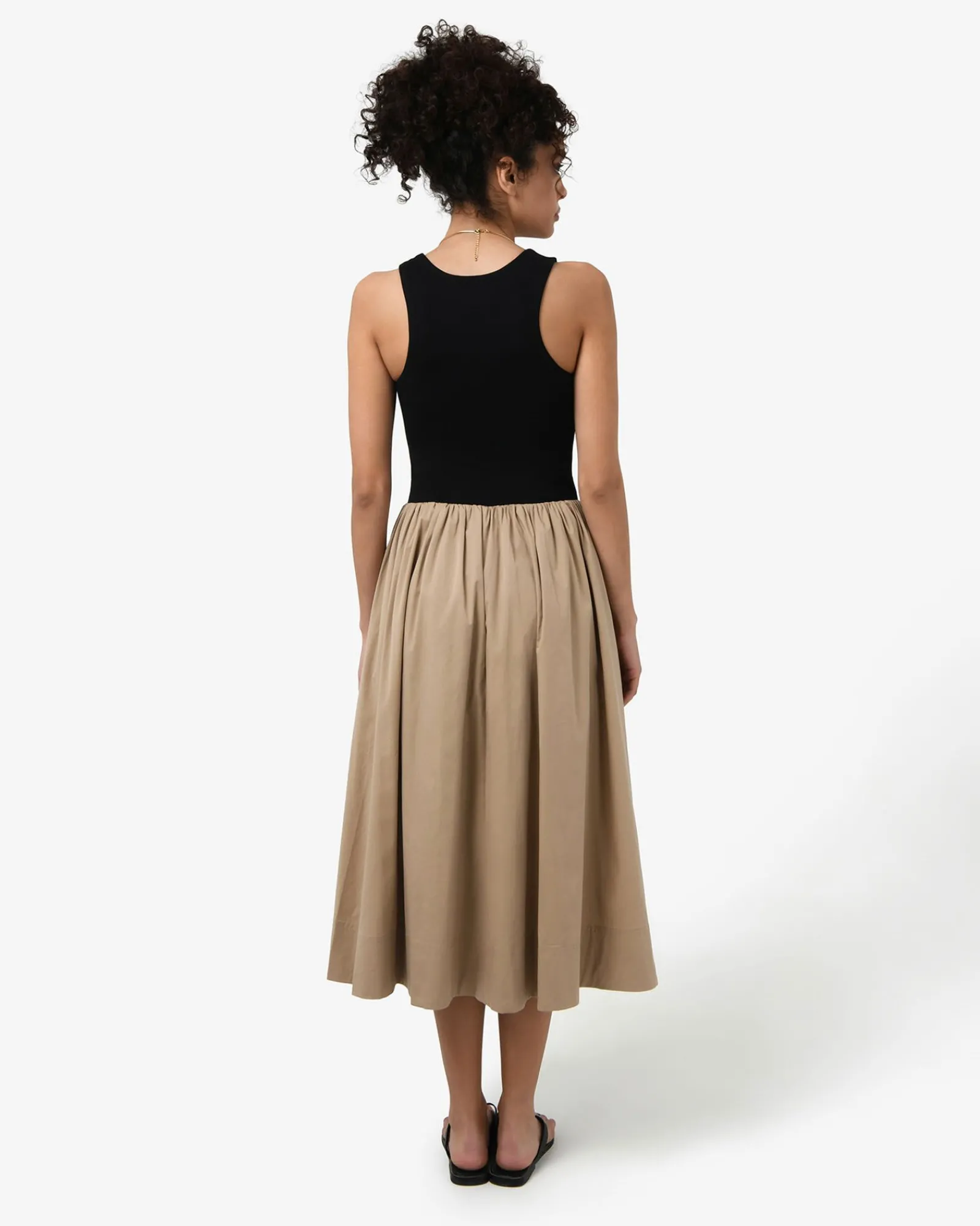 Forcast Soho Cotton & Knit Midi Dress* Conscious|Midi Dresses