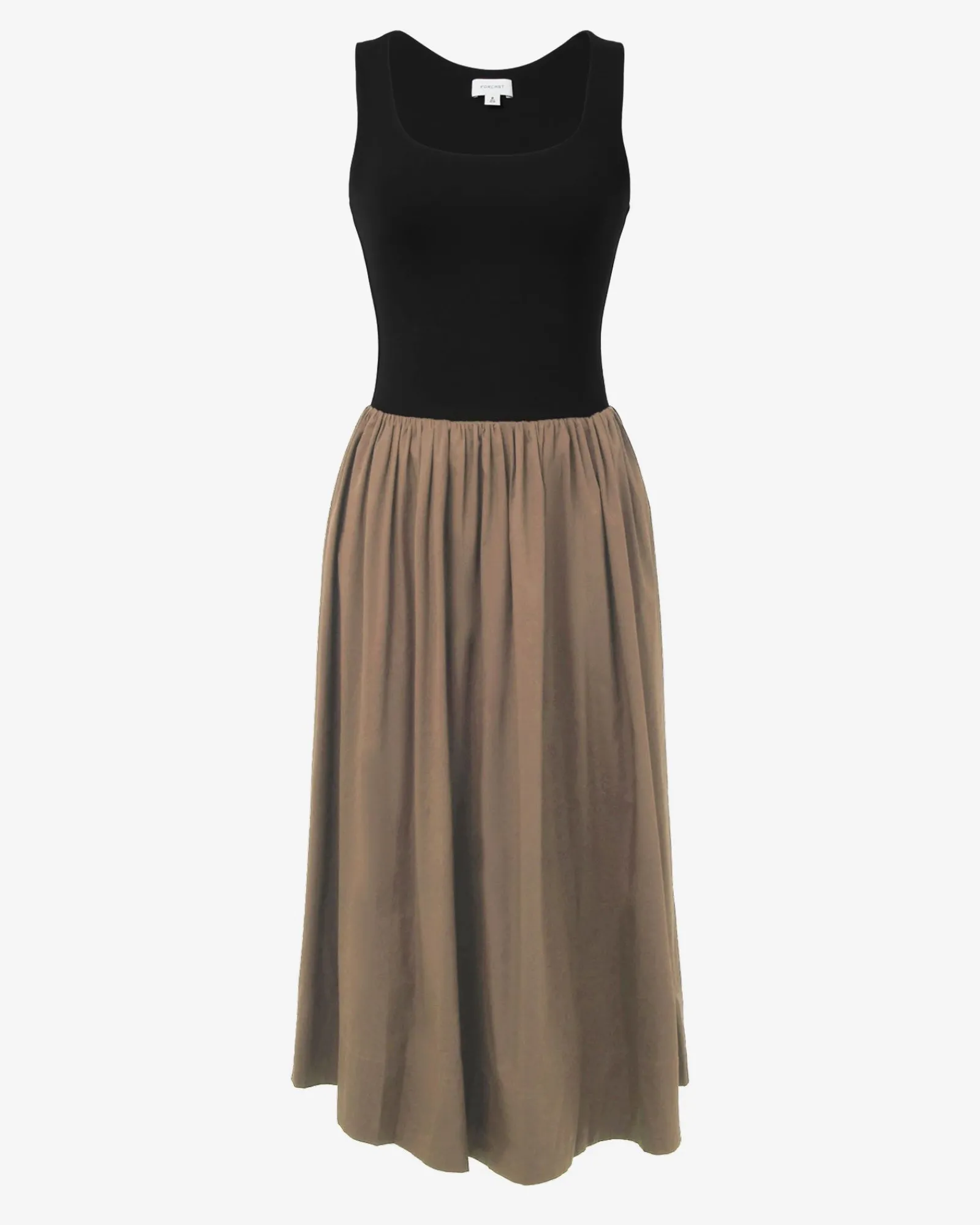 Forcast Soho Cotton & Knit Midi Dress* Conscious|Midi Dresses