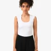Forcast Soho Rounded Square Neck Top* T-Shirts & Tops|Work Tops