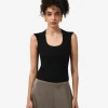Forcast Soho Rounded Square Neck Top* T-Shirts & Tops|Basic Tops