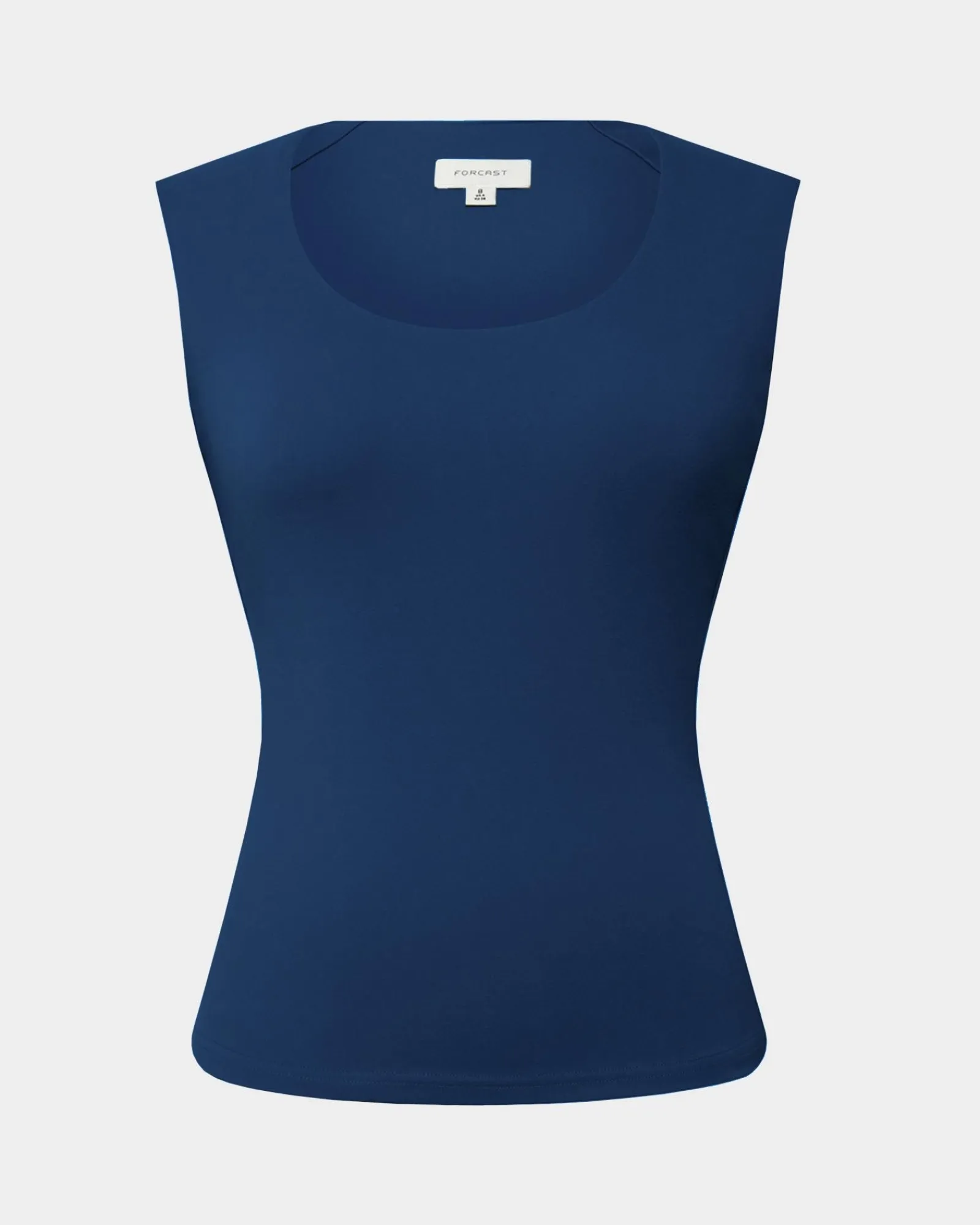 Forcast Soho Rounded Square Neck Top* T-Shirts & Tops|Work Tops