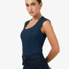Forcast Soho Rounded Square Neck Top* T-Shirts & Tops|Work Tops