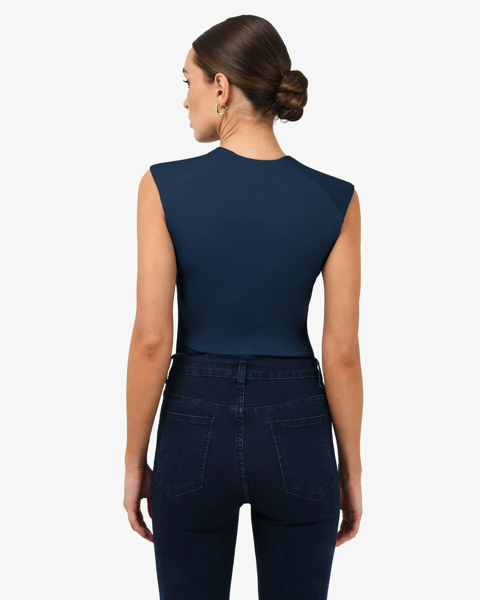 Forcast Soho Rounded Square Neck Top* T-Shirts & Tops|Work Tops