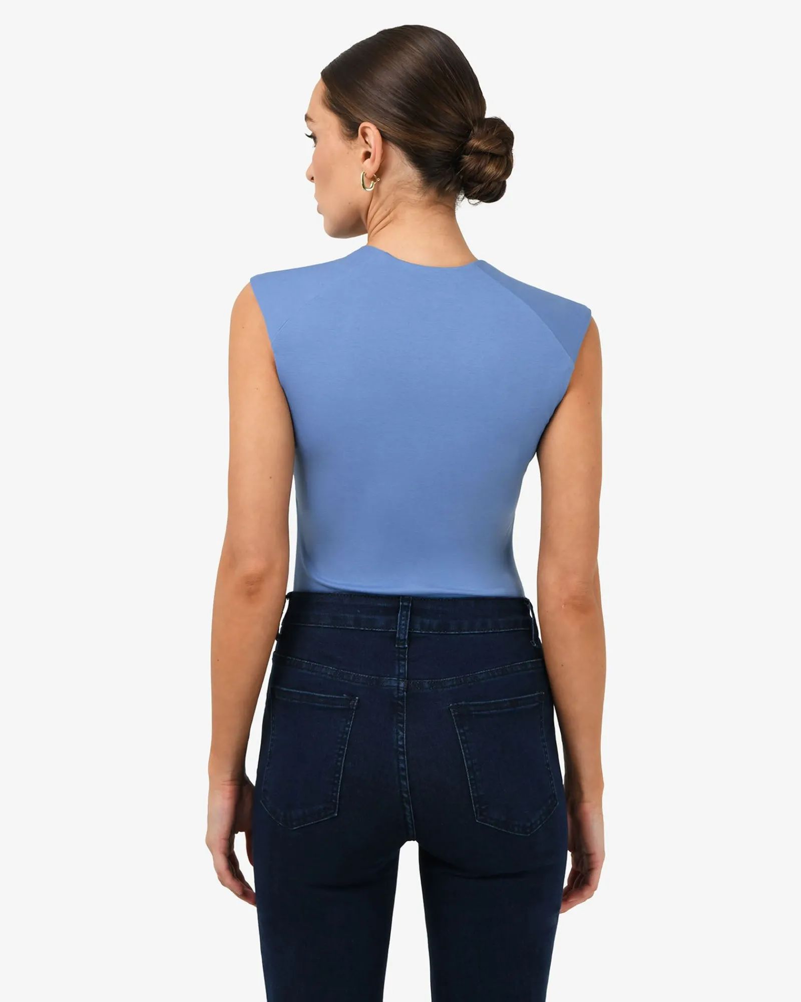Forcast Soho Rounded Square Neck Top* T-Shirts & Tops|Work Tops