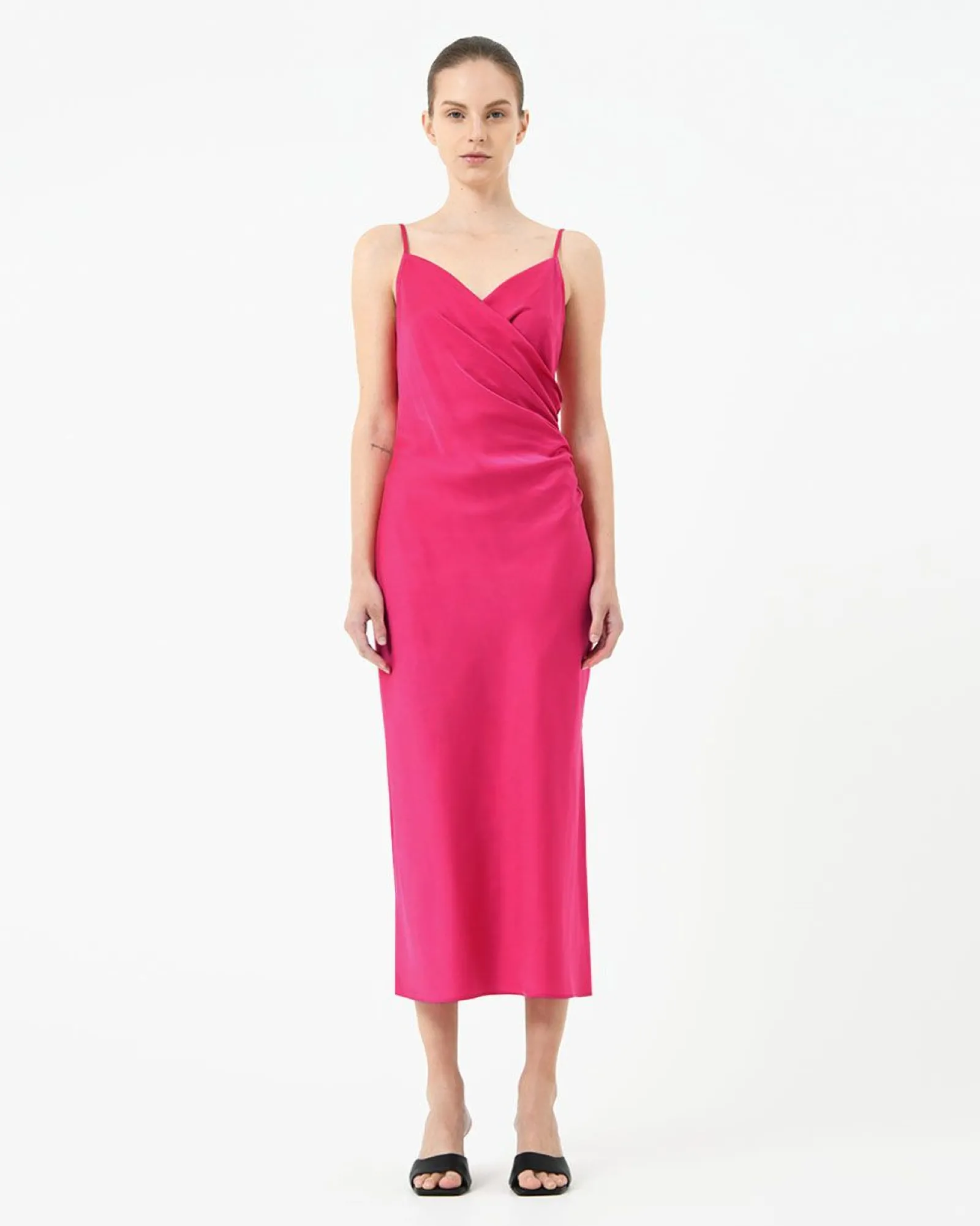 Forcast Staria Draped Camisole Dress* Midi Dresses|Midi Dresses
