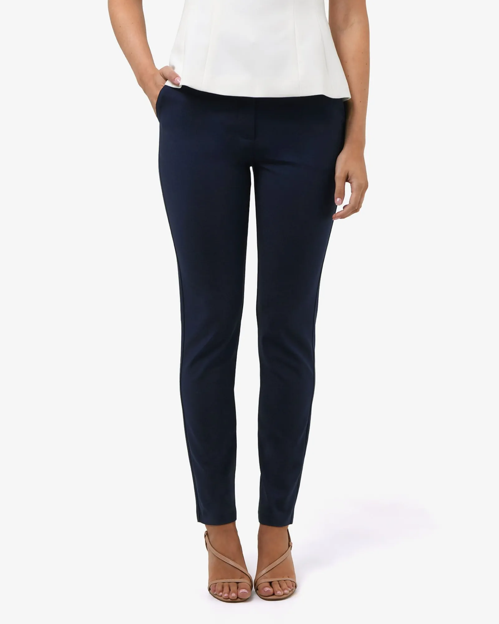 Forcast Stella Tall Trousers* High-Waisted Pants|Slim Leg Pants