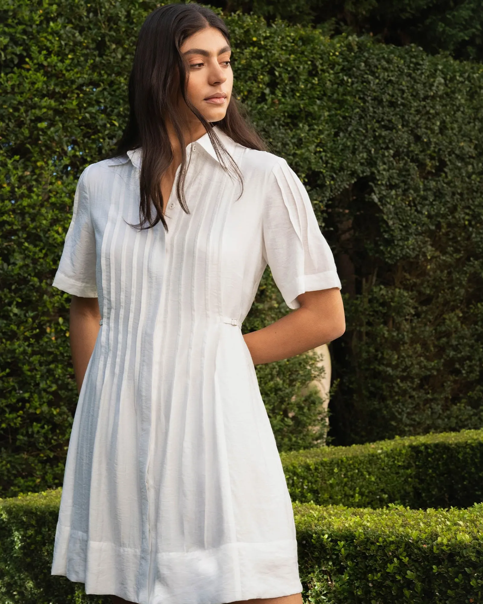 Forcast Sunshine Pleated Dress* Mini Dresses|Mini Dresses