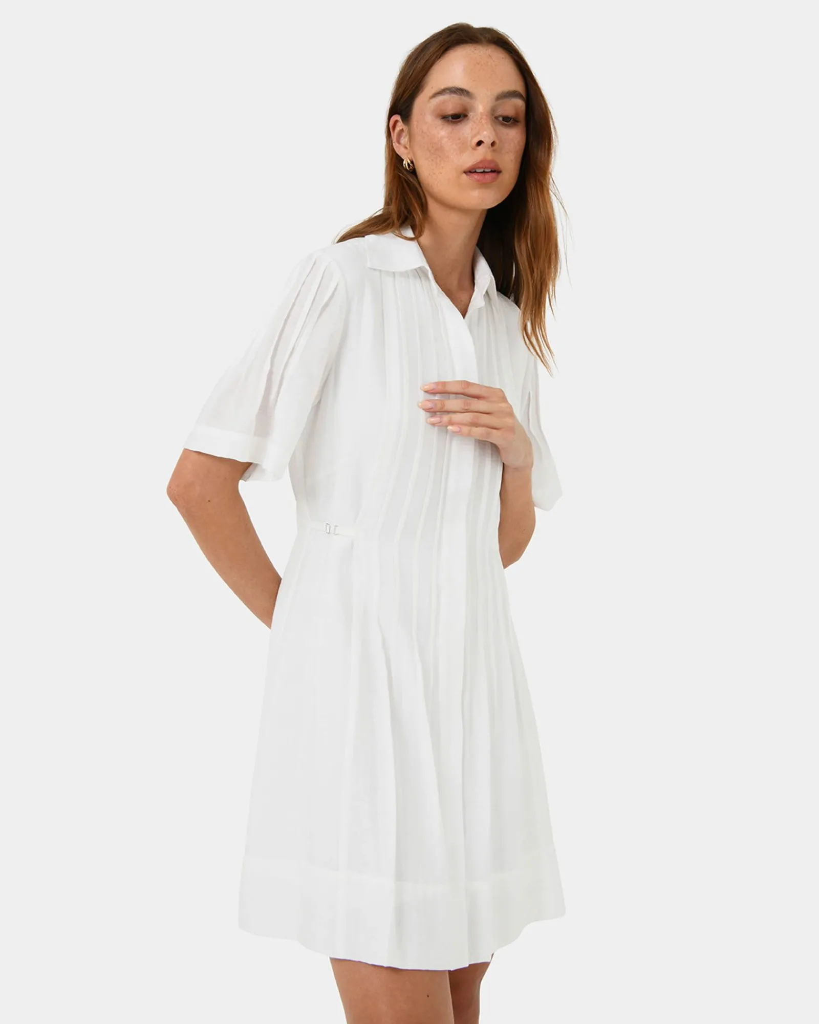 Forcast Sunshine Pleated Dress* Mini Dresses|Mini Dresses