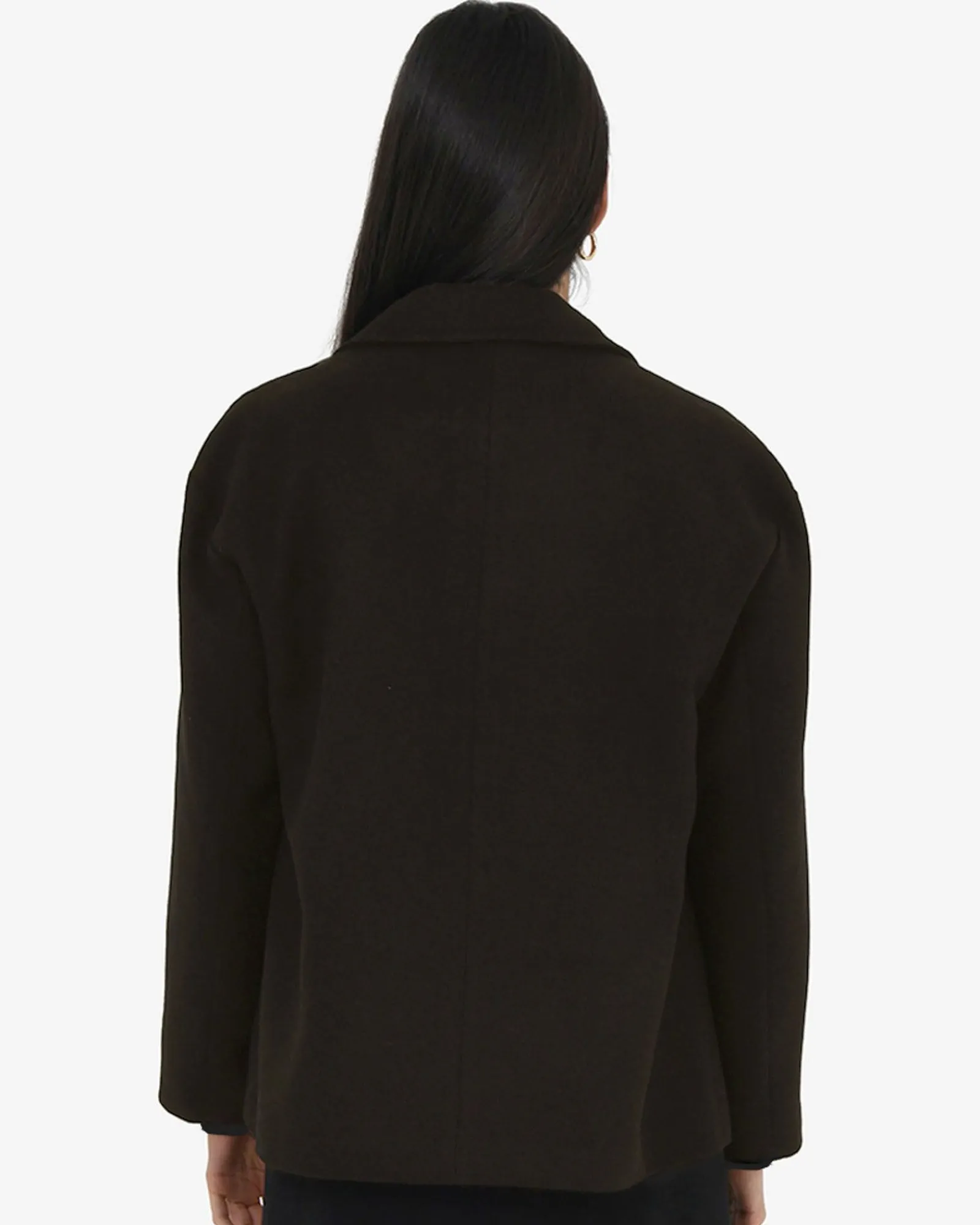 Forcast Tamara Cropped Peacoat* Coats|Work Jackets