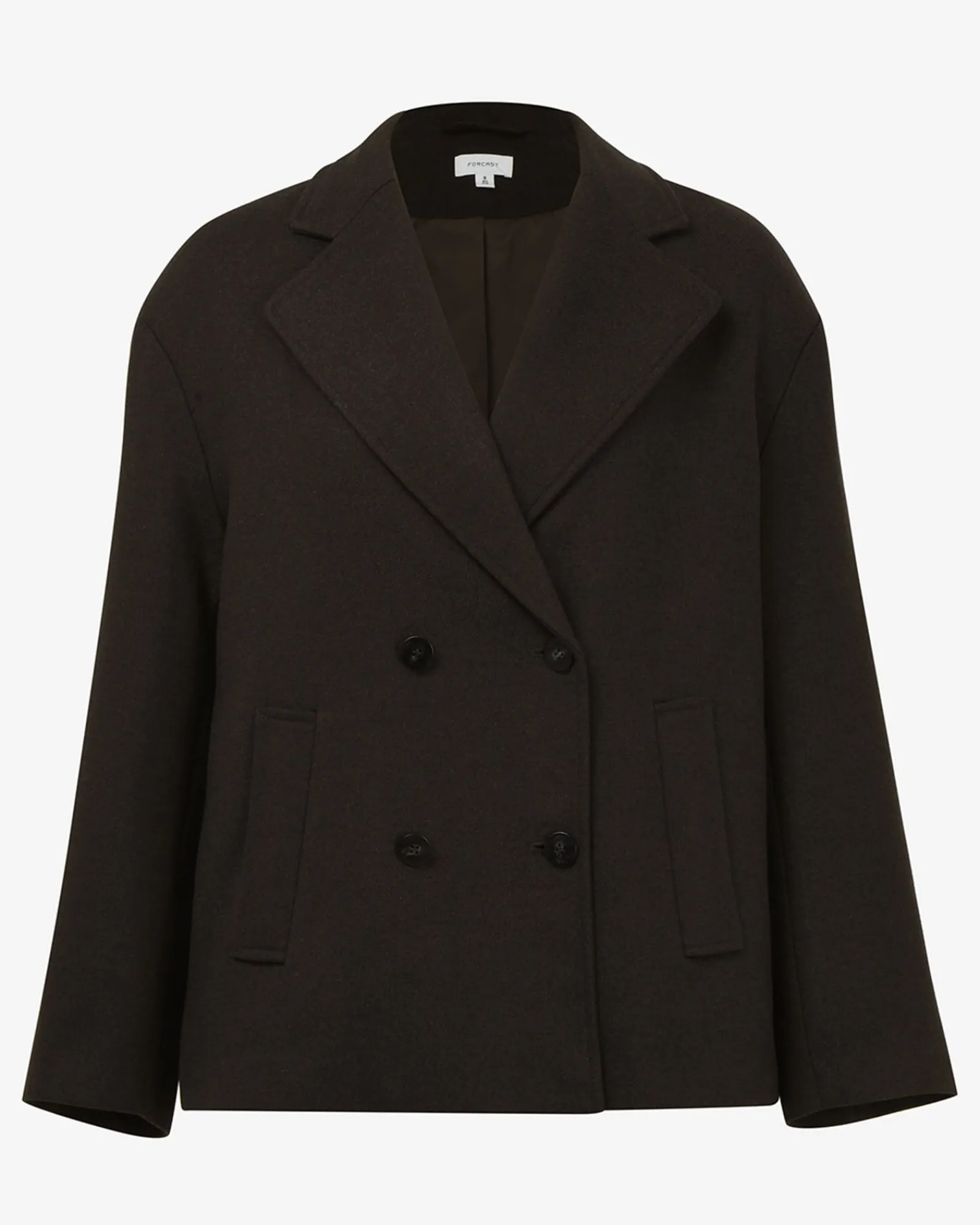 Forcast Tamara Cropped Peacoat* Coats|Work Jackets