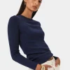 Forcast Tania Crew Neck Knit* Long Sleeve Tops|Work Tops