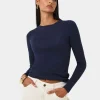 Forcast Tania Crew Neck Knit* Long Sleeve Tops|Work Tops