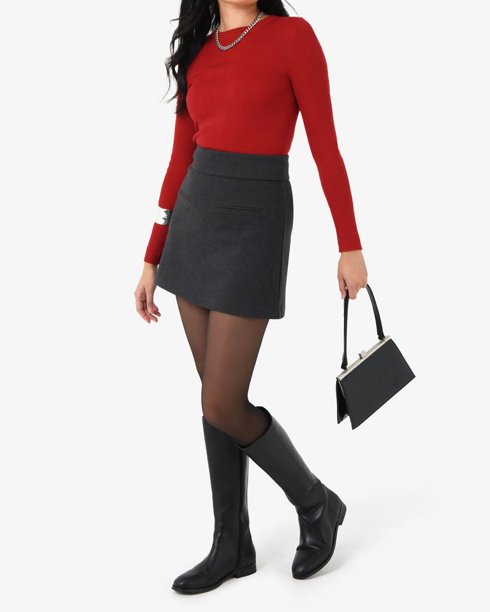 Forcast Tania Crew Neck Knit* T-Shirts & Tops|Long Sleeve Tops