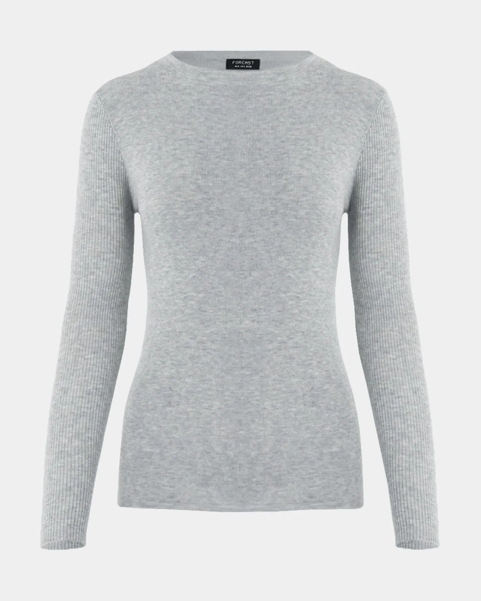 Forcast Tania Crew Neck Knit* Long Sleeve Tops|Work Tops