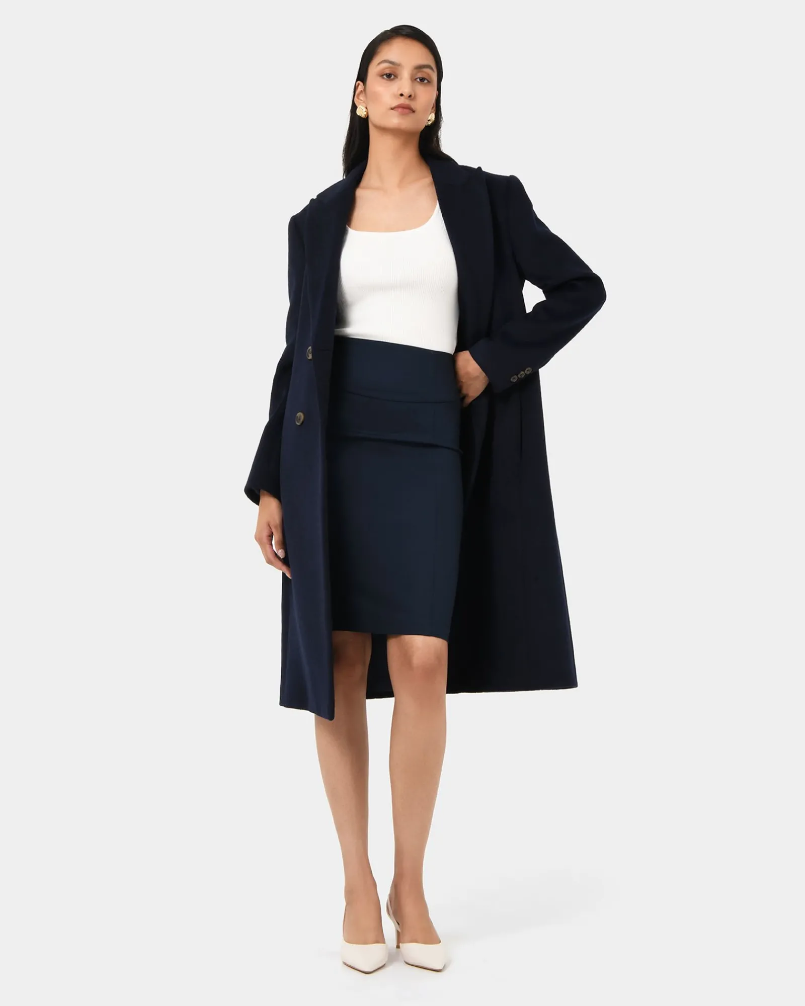 Forcast Taylor Pencil Skirt* Work Skirts|Matching Sets