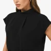 Forcast Tiara High Neck Shell Top* T-Shirts & Tops|Work Tops