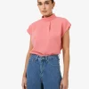 Forcast Tiara High Neck Shell Top* T-Shirts & Tops|Work Tops