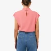 Forcast Tiara High Neck Shell Top* T-Shirts & Tops|Work Tops