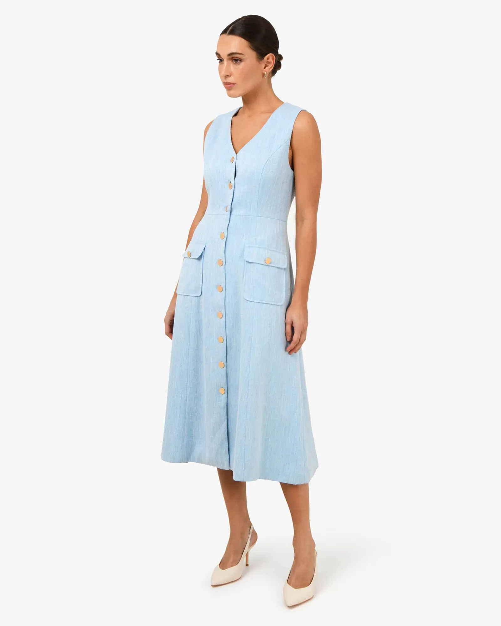 Forcast Valena Tweed Midi Dress* Midi Dresses|Midi Dresses