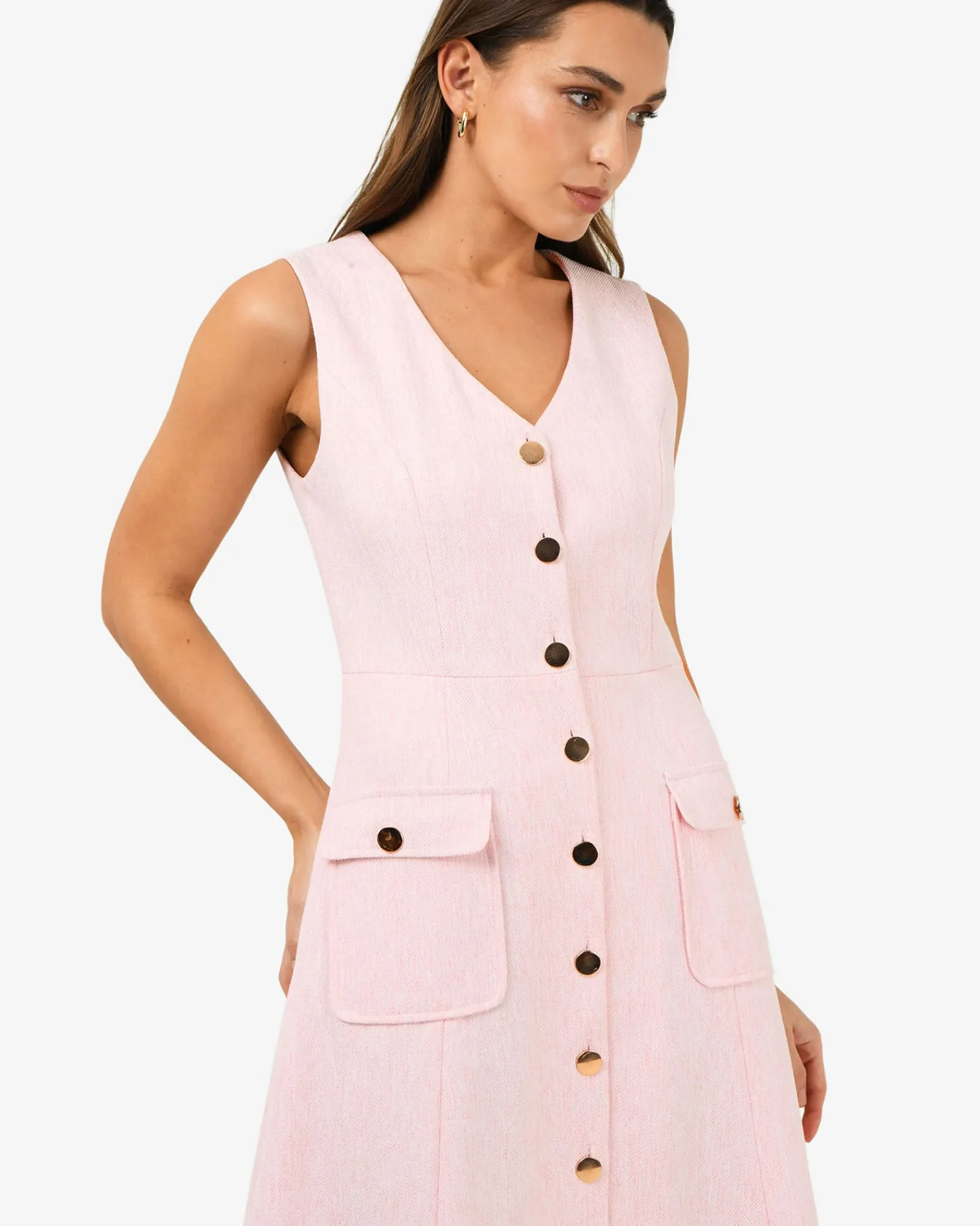 Forcast Valena Tweed Midi Dress* Midi Dresses|Midi Dresses