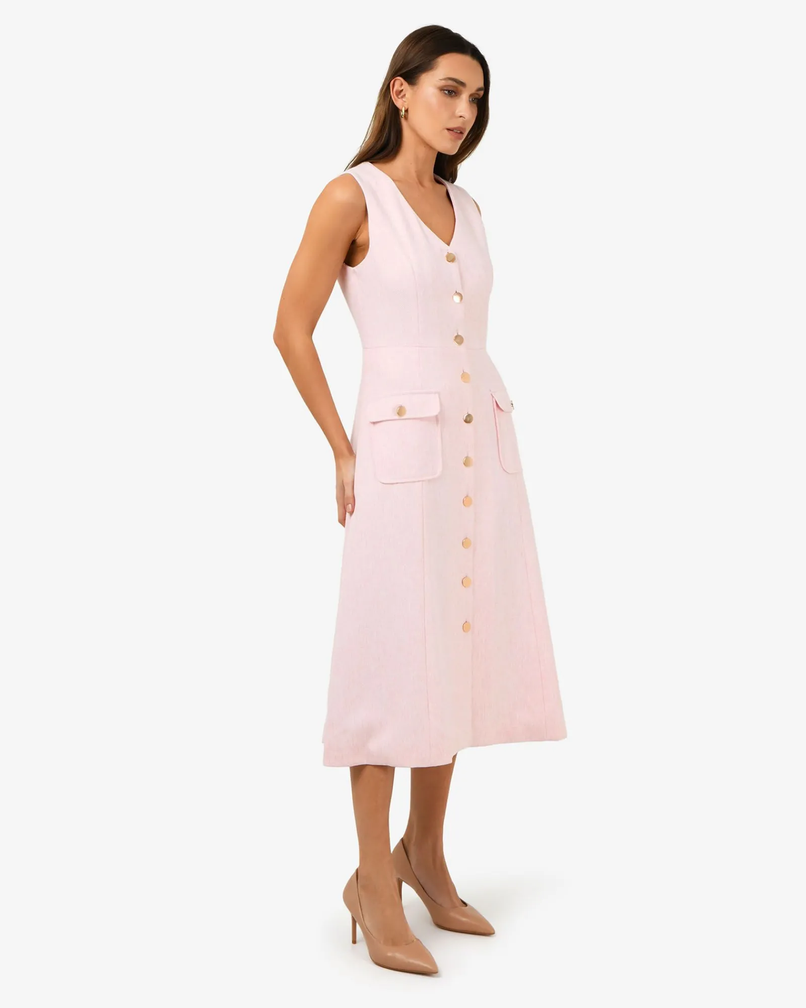 Forcast Valena Tweed Midi Dress* Midi Dresses|Midi Dresses