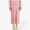 Forcast Valeria A-line Satin Skirt* Midi & Maxi Skirts|Work Skirts