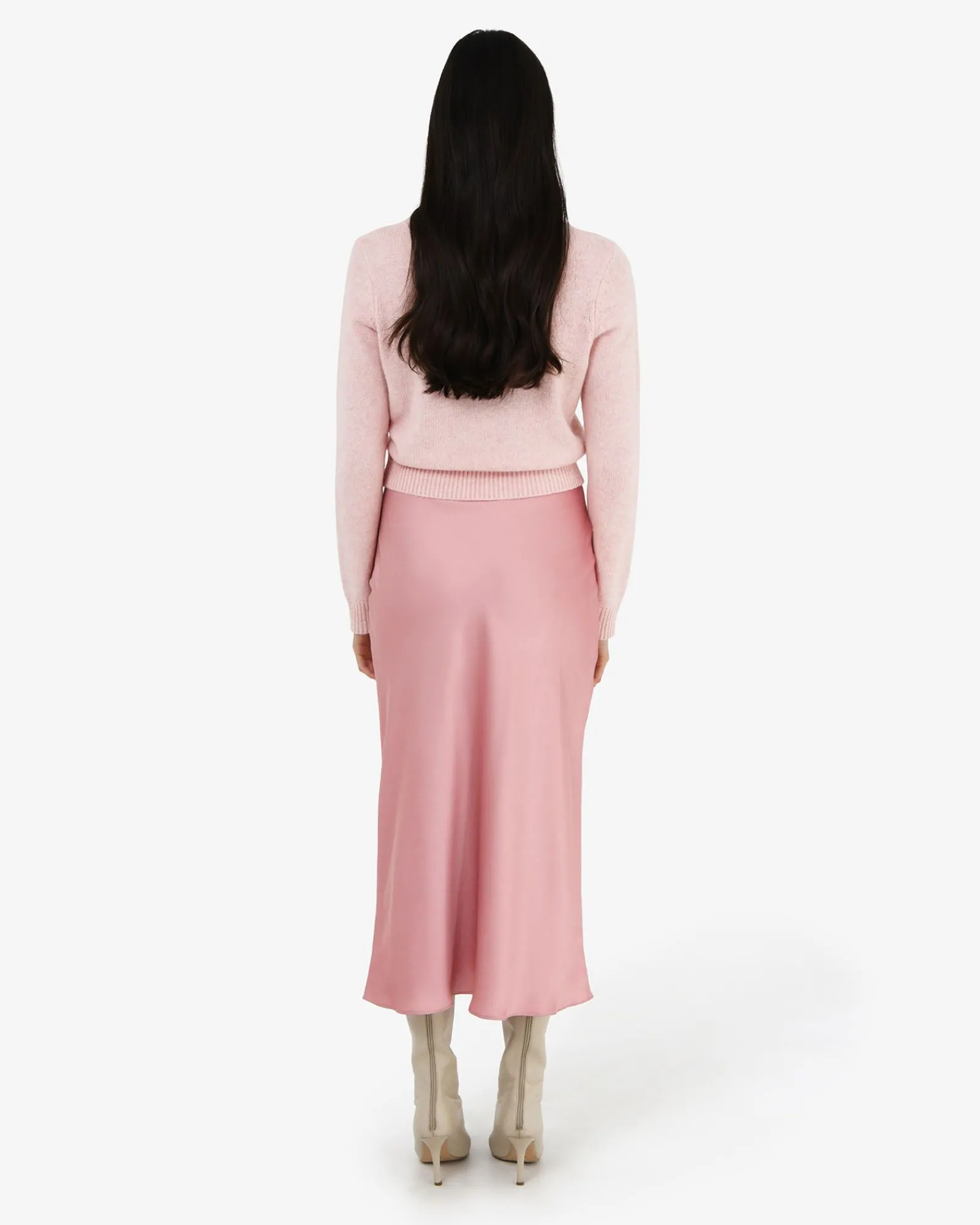 Forcast Valeria A-line Satin Skirt* Midi & Maxi Skirts|Work Skirts