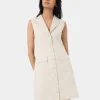 Forcast Valeria Buttoned Linen Dress* Mini Dresses|Mini Dresses