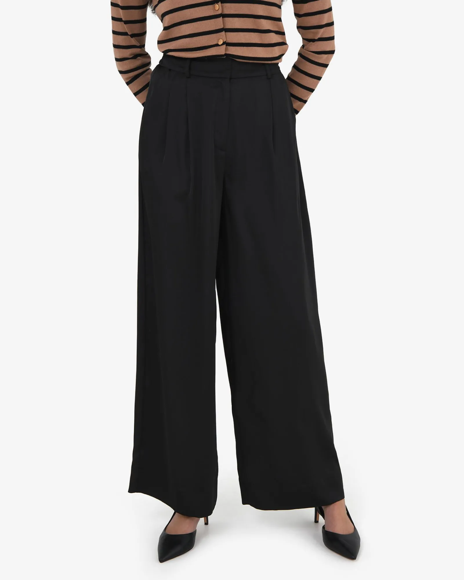 Forcast Valeria Wide Leg Pants* High-Waisted Pants|Wide-Leg Pants