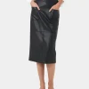 Forcast Vera Faux Leather Midi Skirt* Midi & Maxi Skirts|Work Skirts