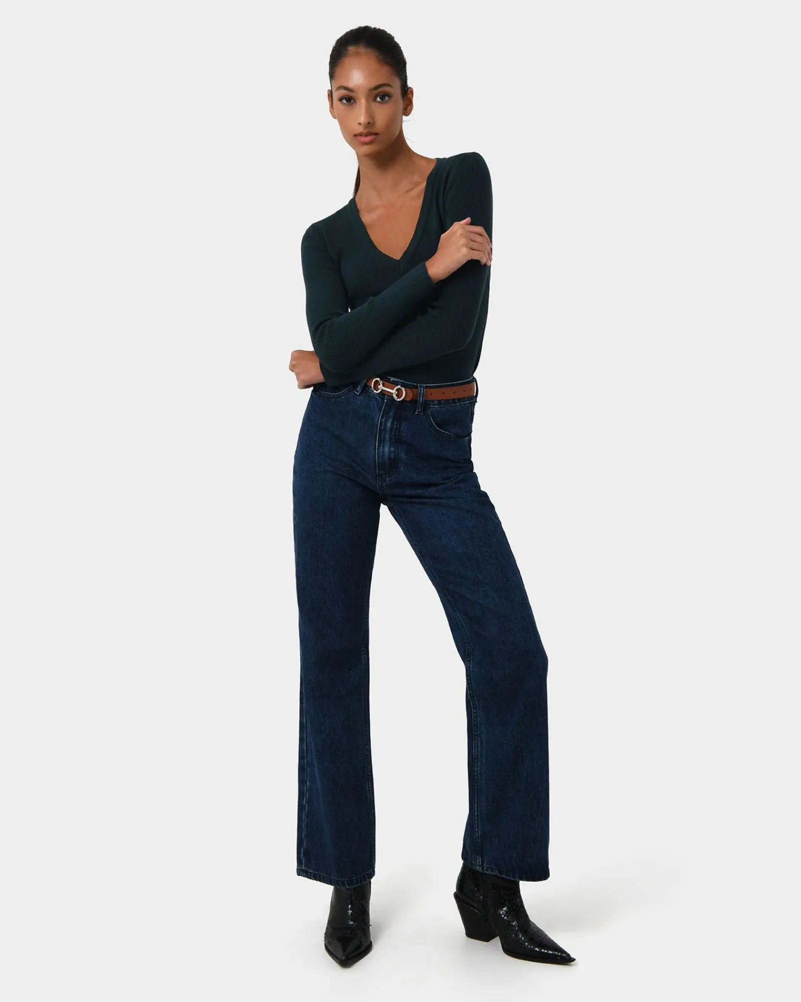 Forcast Vicky V-neck Knit* T-Shirts & Tops|Long Sleeve Tops