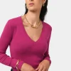 Forcast Vicky V-neck Knit* T-Shirts & Tops|Long Sleeve Tops