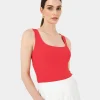 Forcast Vivi Rib Knit Tank Top* T-Shirts & Tops|Work Tops