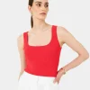 Forcast Vivi Rib Knit Tank Top* T-Shirts & Tops|Work Tops