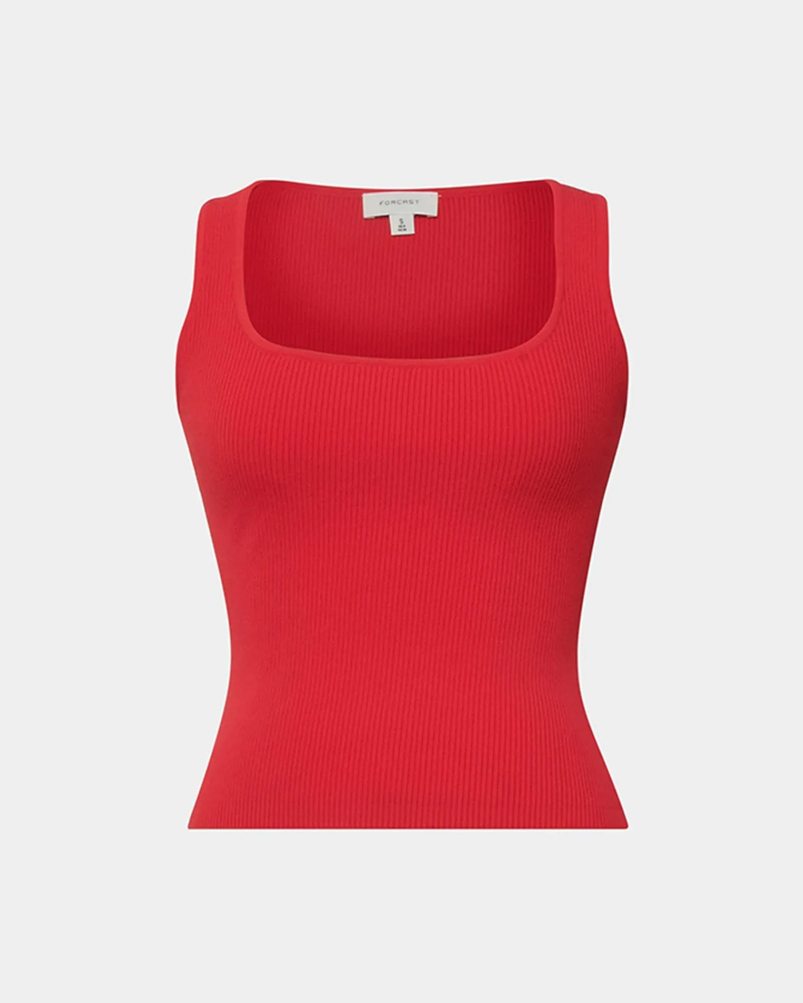Forcast Vivi Rib Knit Tank Top* T-Shirts & Tops|Work Tops