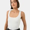 Forcast Vivi Rib Knit Tank Top* T-Shirts & Tops|Work Tops