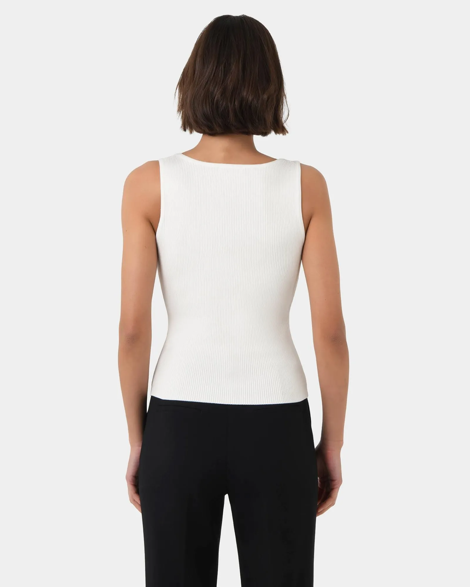 Forcast Vivi Rib Knit Tank Top* T-Shirts & Tops|Work Tops