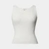 Forcast Vivi Rib Knit Tank Top* T-Shirts & Tops|Work Tops