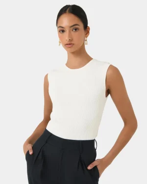 Forcast Viviana Sleeveless Knit Top* T-Shirts & Tops|Work Tops