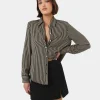 Forcast Wanda Stripe Satin Shirt* Long Sleeve Tops|Shirts & Blouses