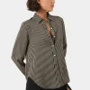 Forcast Wanda Stripe Satin Shirt* Long Sleeve Tops|Shirts & Blouses