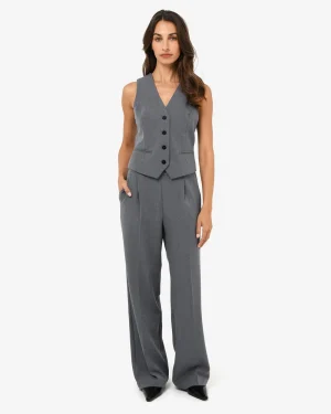 Forcast Westwood Elastic Waist Pants* Straight Leg Pants|Wide-Leg Pants