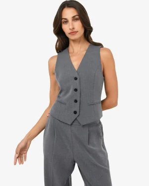 Forcast Westwood Tailored Vest* T-Shirts & Tops|Work Tops