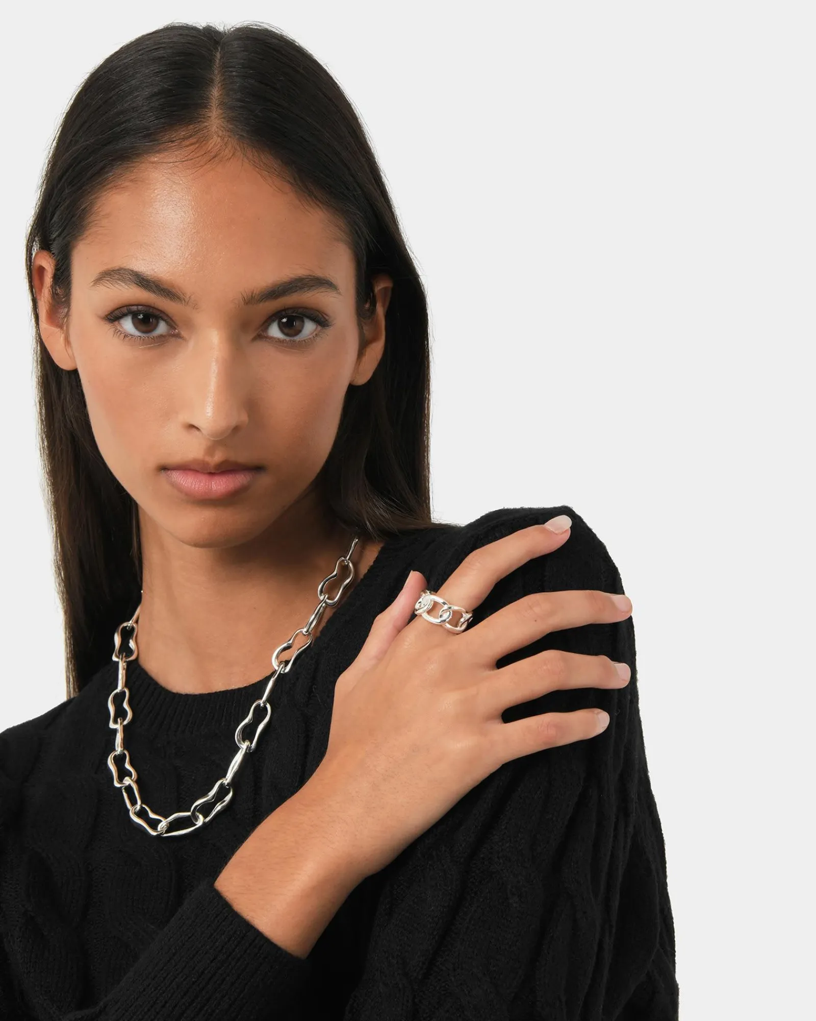 Forcast Wonder Chain Ring* Rings|Silver Collection