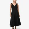 Forcast Yana V Neck Panel Dress* Midi Dresses|Midi Dresses